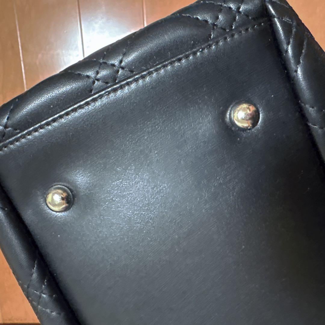RANDA チェーンショルダーキルティングトートバッグ