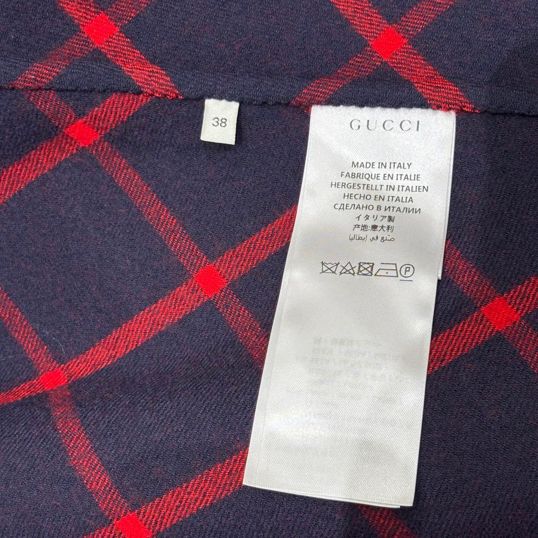 t*i様 グッチ インターロッキングG ポンチョ 19AW ウール×シルク 38