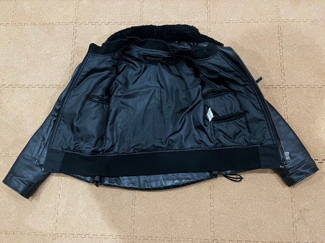 干*せ様 Liugoo Leathers 本革 高機能防寒仕様襟ボアライダースジ