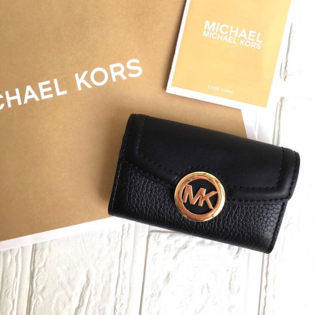 新品 マイケルコース MICHEAL KORS ブラック キーケース