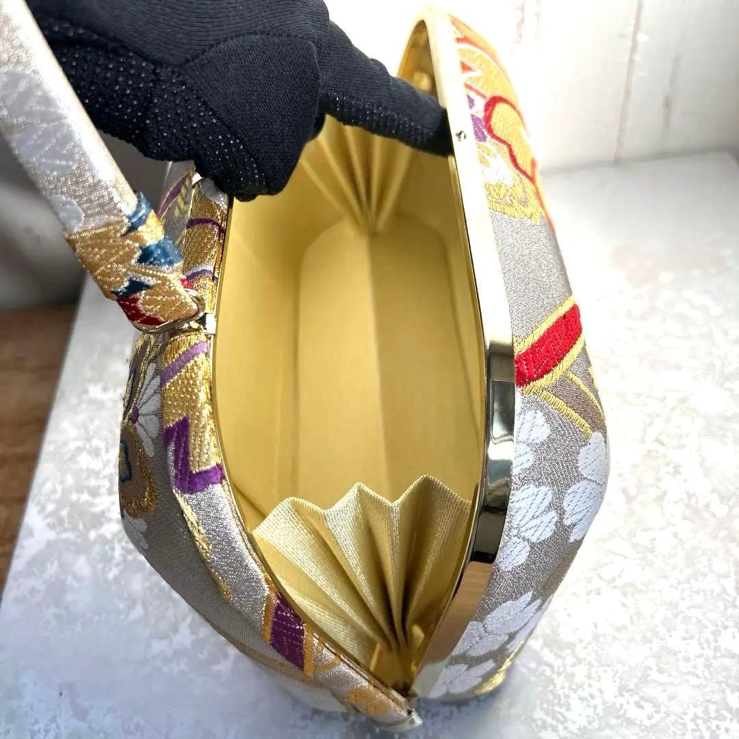 成人式バック草履　金色　箱いり