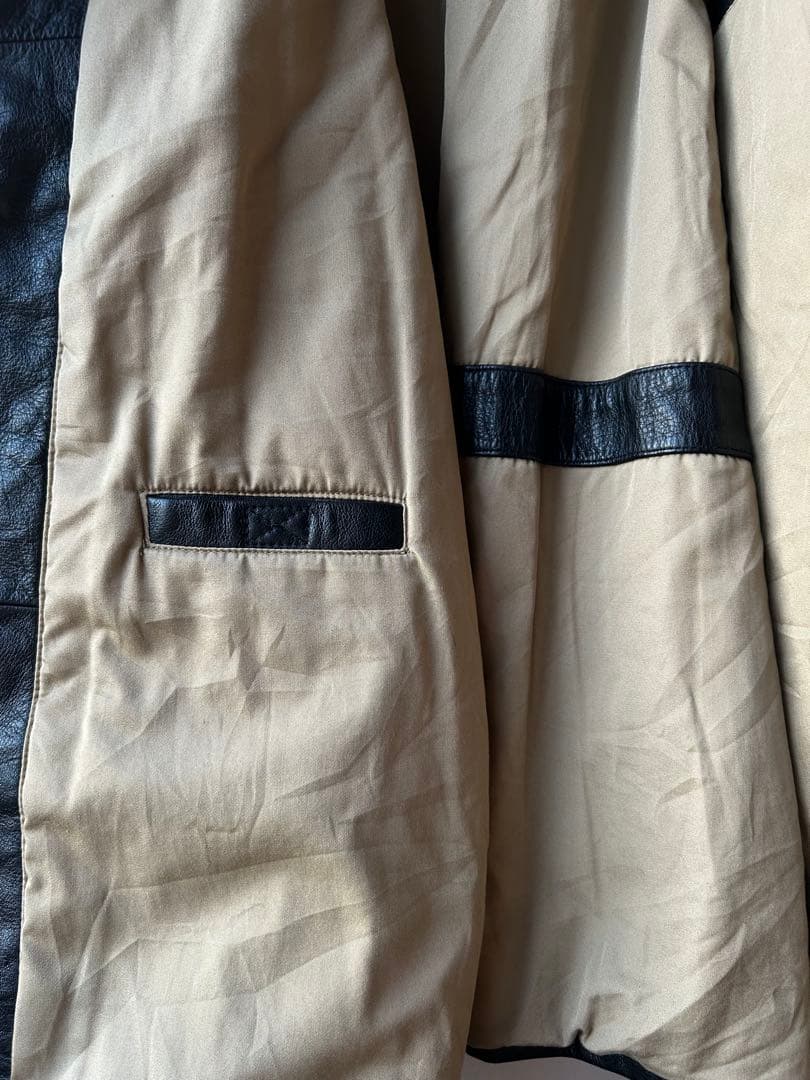90s Dockers レザーコート レザーカーコート カウレザー 馬革