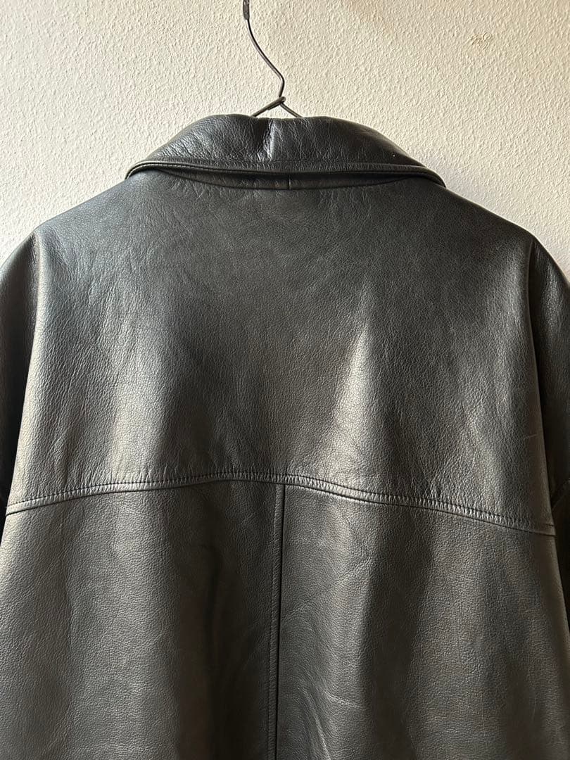 90s Dockers レザーコート レザーカーコート カウレザー 馬革