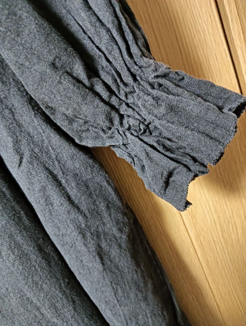 【専用です♡】naturalbyclipリネンパフスリーブワンピースチャコール