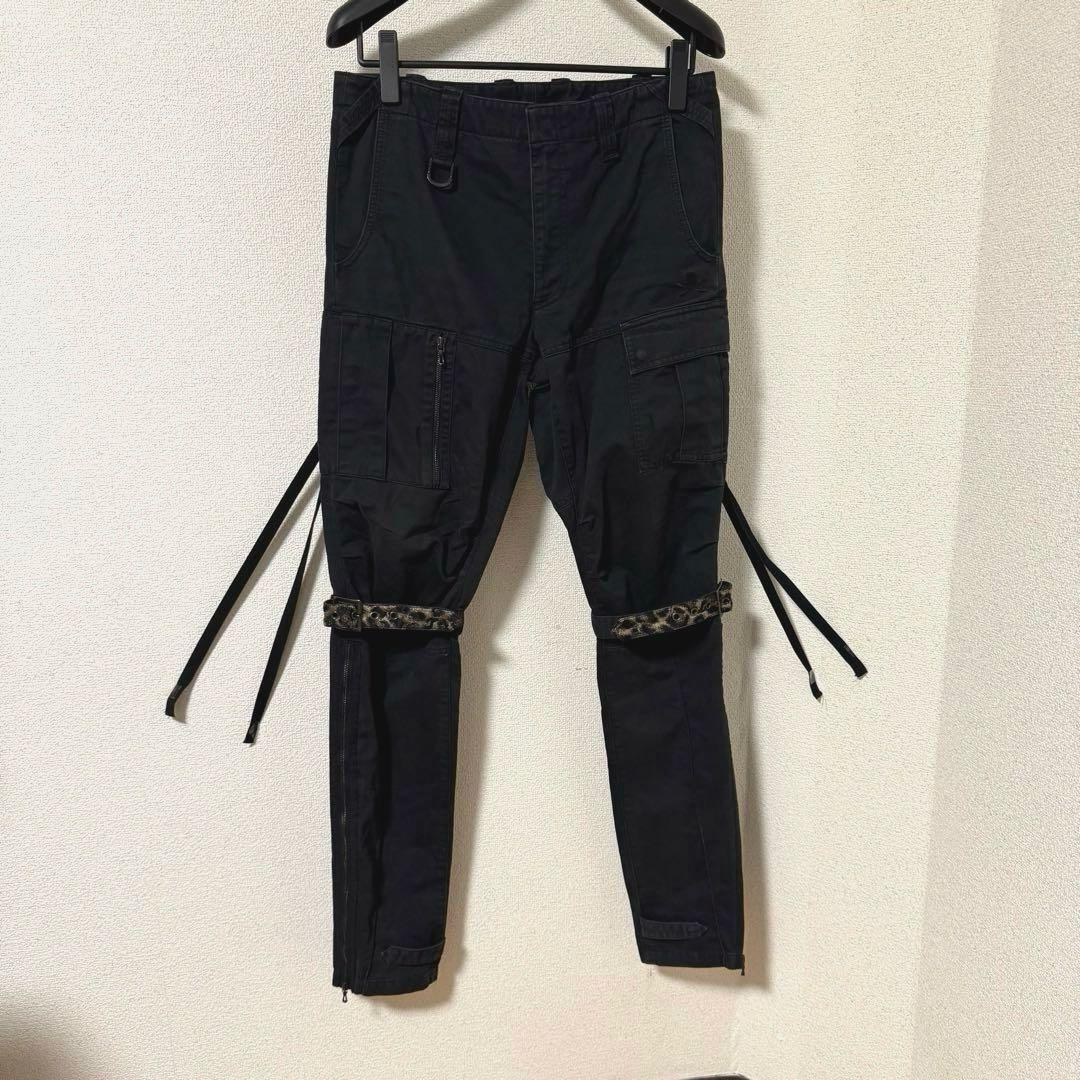 ロエン Roen カーゴパンツ ボンテージ フレア ギミック y2k 止血ベルト