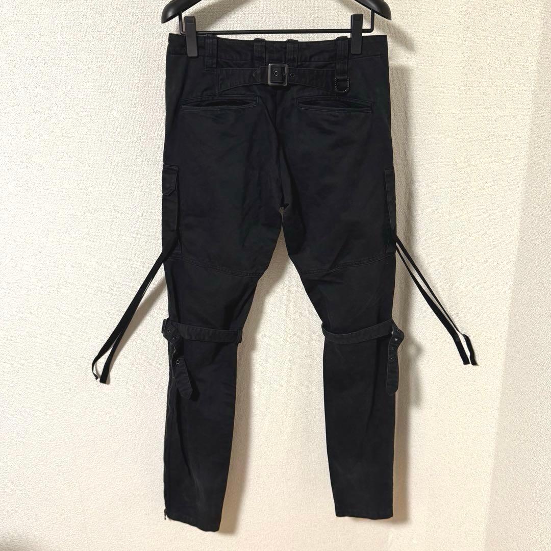 ロエン Roen カーゴパンツ ボンテージ フレア ギミック y2k 止血ベルト