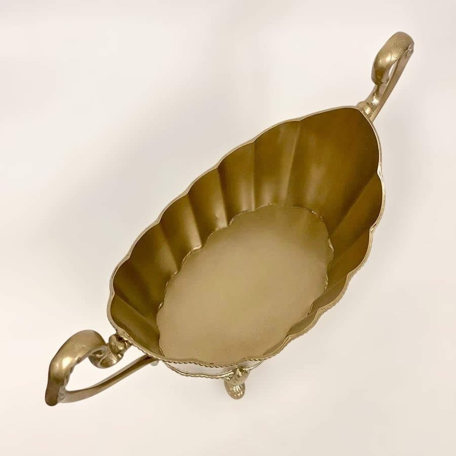 新品　素敵なクラシックコンポート 皿 真鍮 ゴールド ＆シルバー