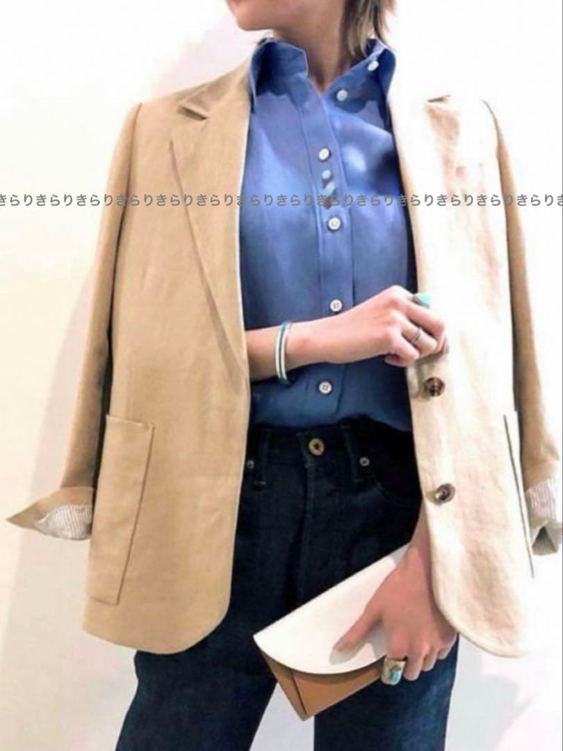 新品タグ付き MADISONBLUE リネンマダムシャツ