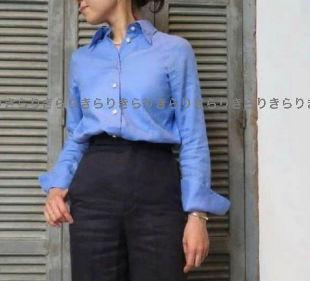 新品タグ付き MADISONBLUE リネンマダムシャツ