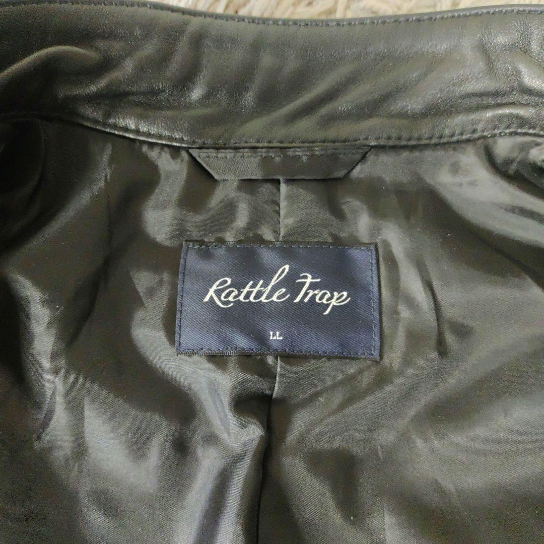 【美品】ラトルトラップ　レザージャケット　羊革　ラムレザー　ブラック　XL　LL