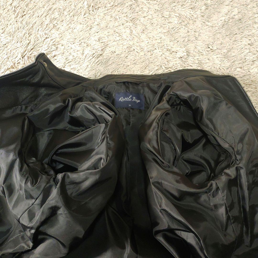 【美品】ラトルトラップ　レザージャケット　羊革　ラムレザー　ブラック　XL　LL