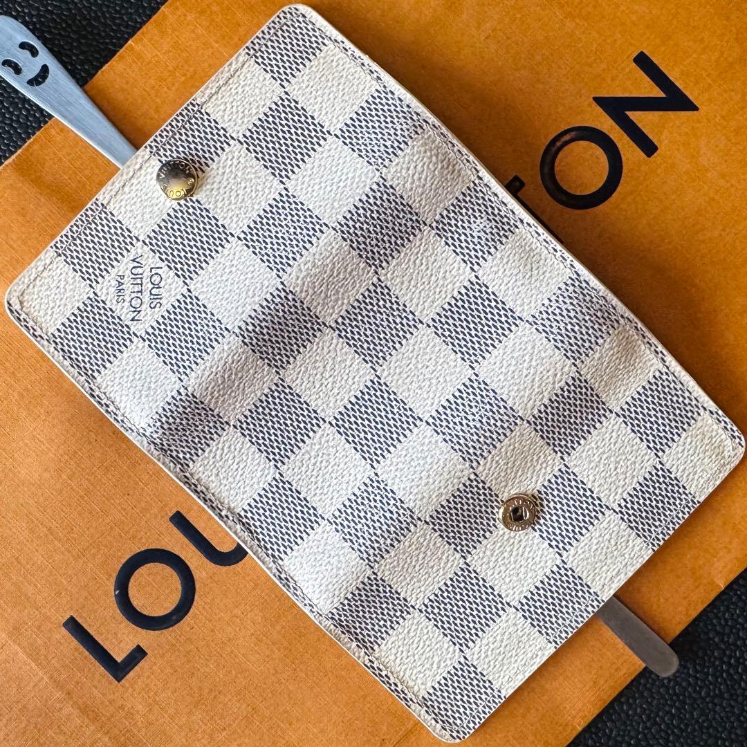 LOUIS VUITTON ダミエ アズール ミュルティクレ 4連キーケース美品