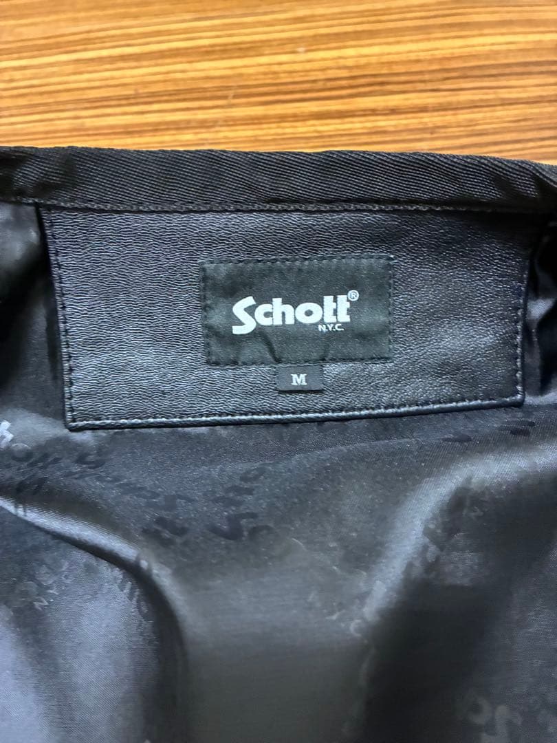 Schott キルティング ライナー レザージャケット