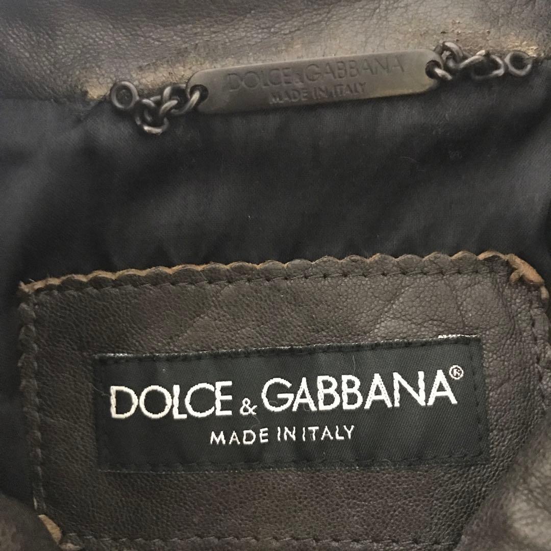 D&G DOLCE&GABBANA レザージャケット　archive