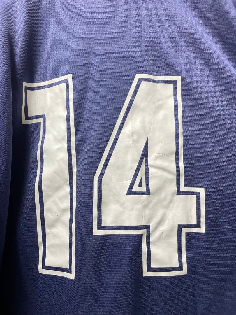 90s アンブロ　UMBRO ユニフォーム　サッカーシャツ　袖ロゴ　ロンT 古着