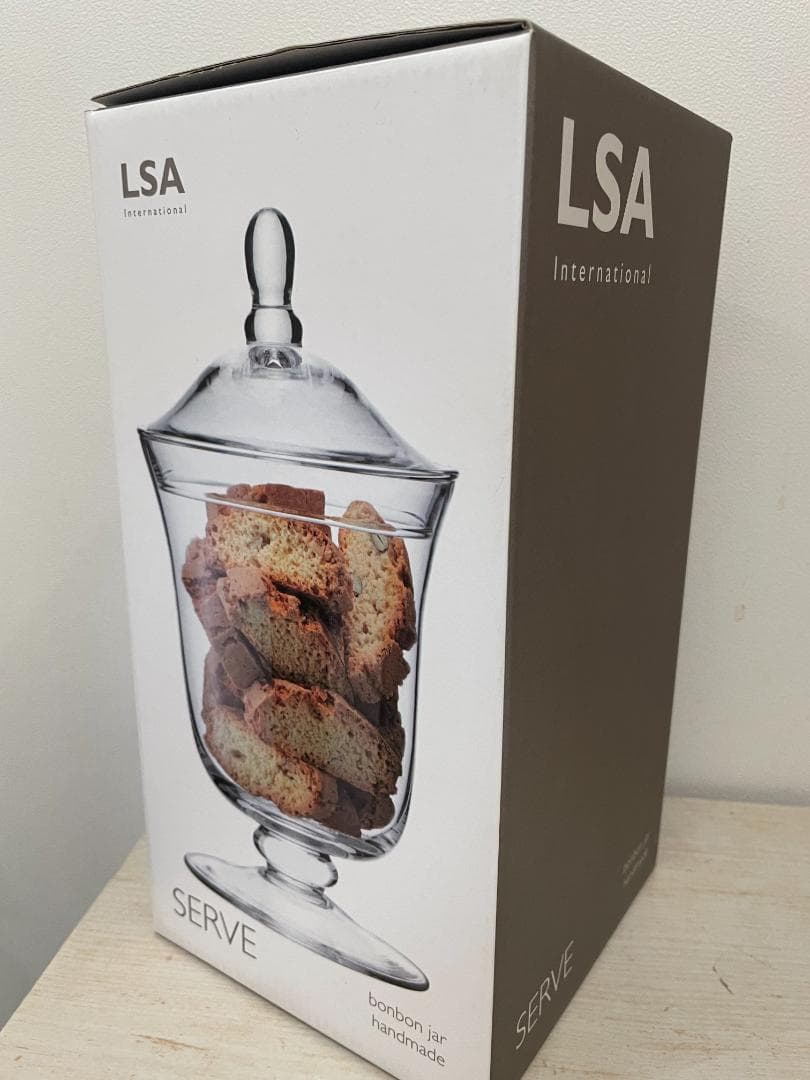 LSA ボンボンジャーポット クリア 高さ26cm SERVE(サーブ)