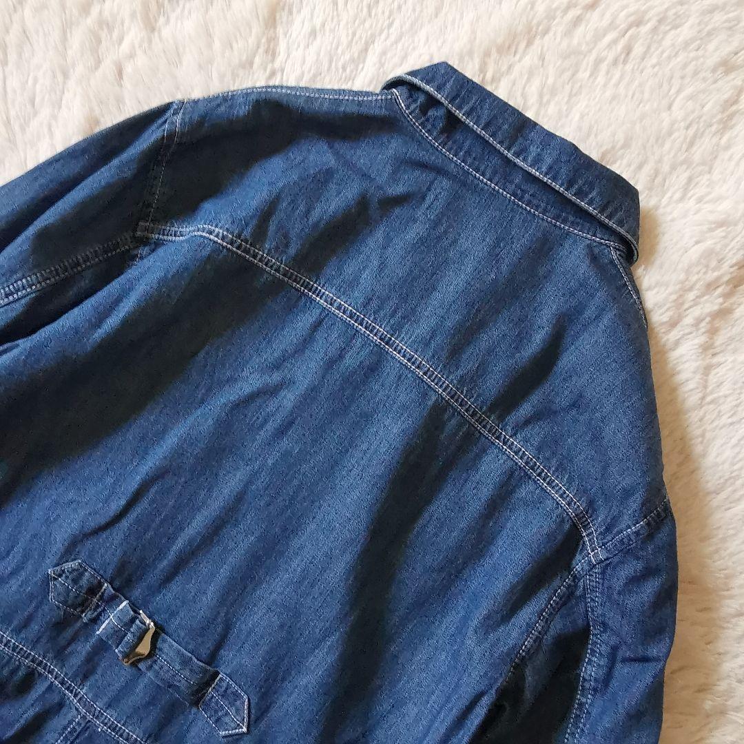 新品タグ付き 23区 デニム ロング ワンピース 春夏 マキシ丈 ブルー 38