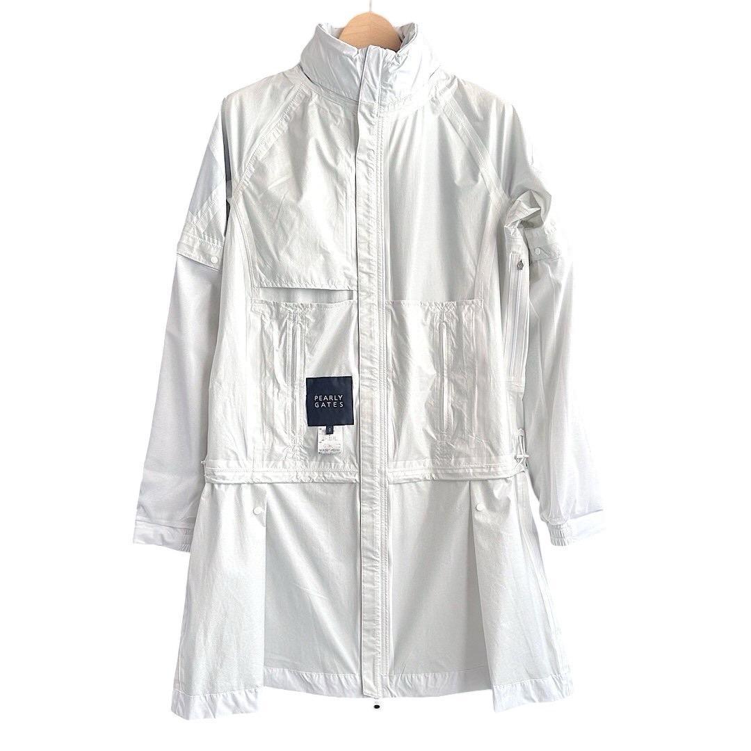 542 パーリーゲイツ ビックロゴレインワンピース定価44000円 白 1