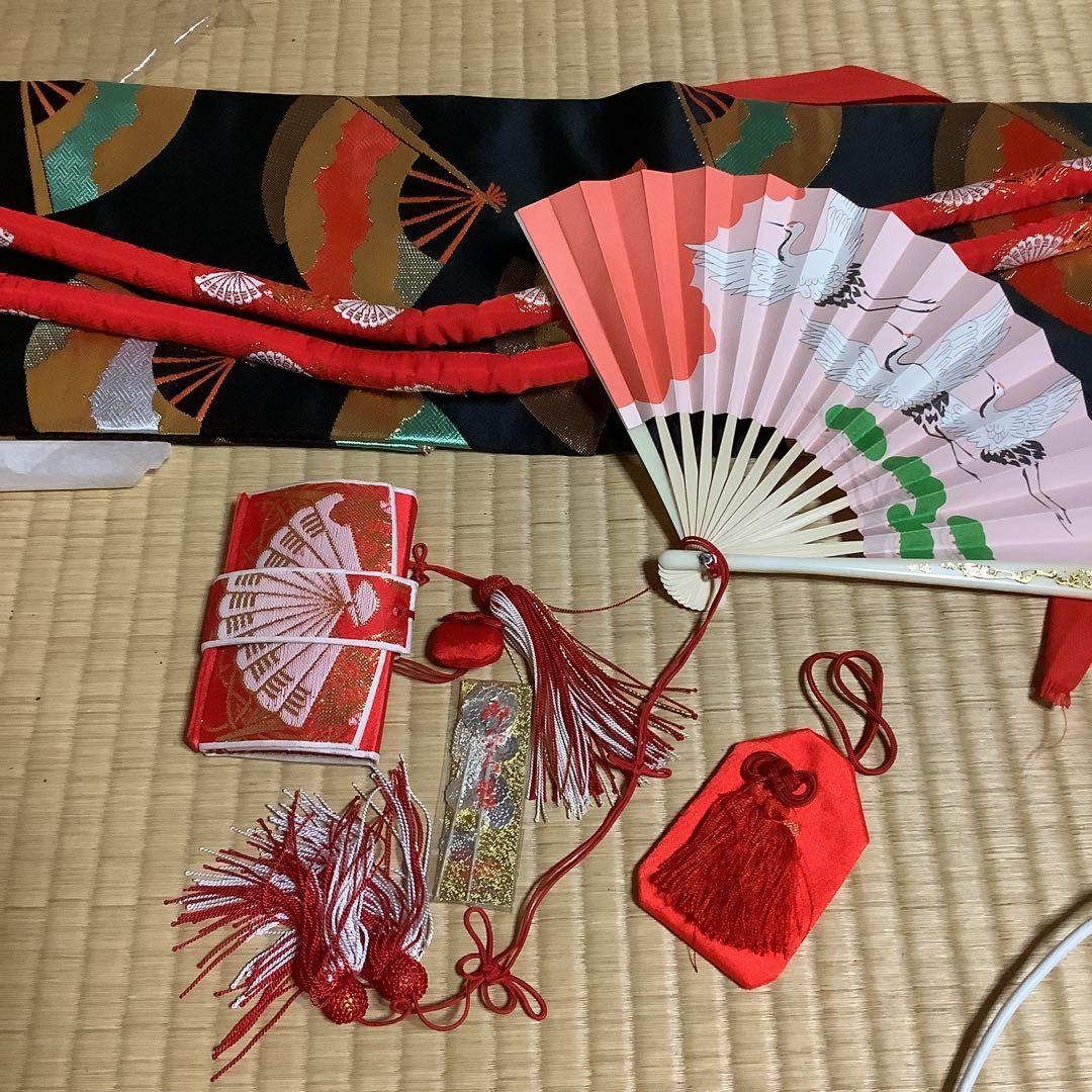 七五三　七歳フルセット　帯幅18センチ　草履22センチ