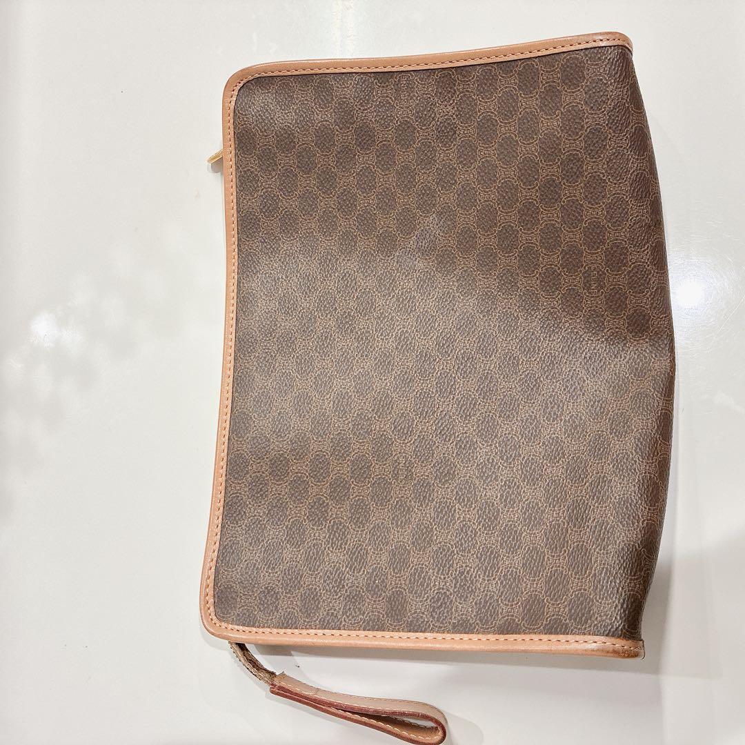 【CELINE】　マカダム　クラッチバッグ