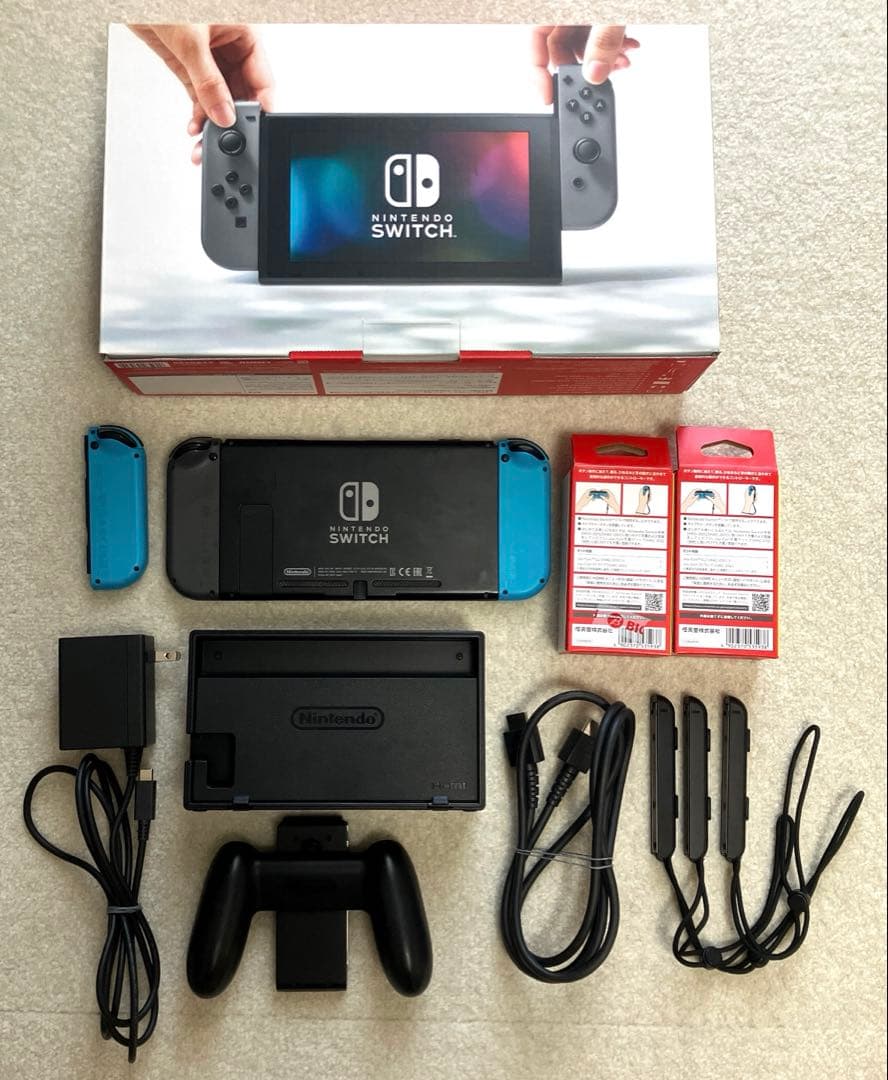 【Joy-Con3個】Nintendo Switch 付属品完備