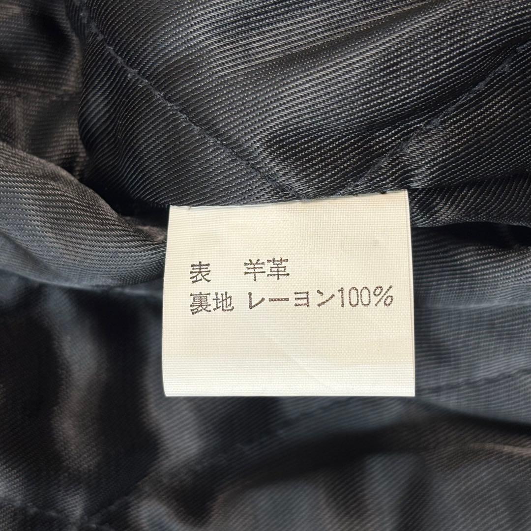 old leather jacket A-2 black 本革 黒 Lサイズ