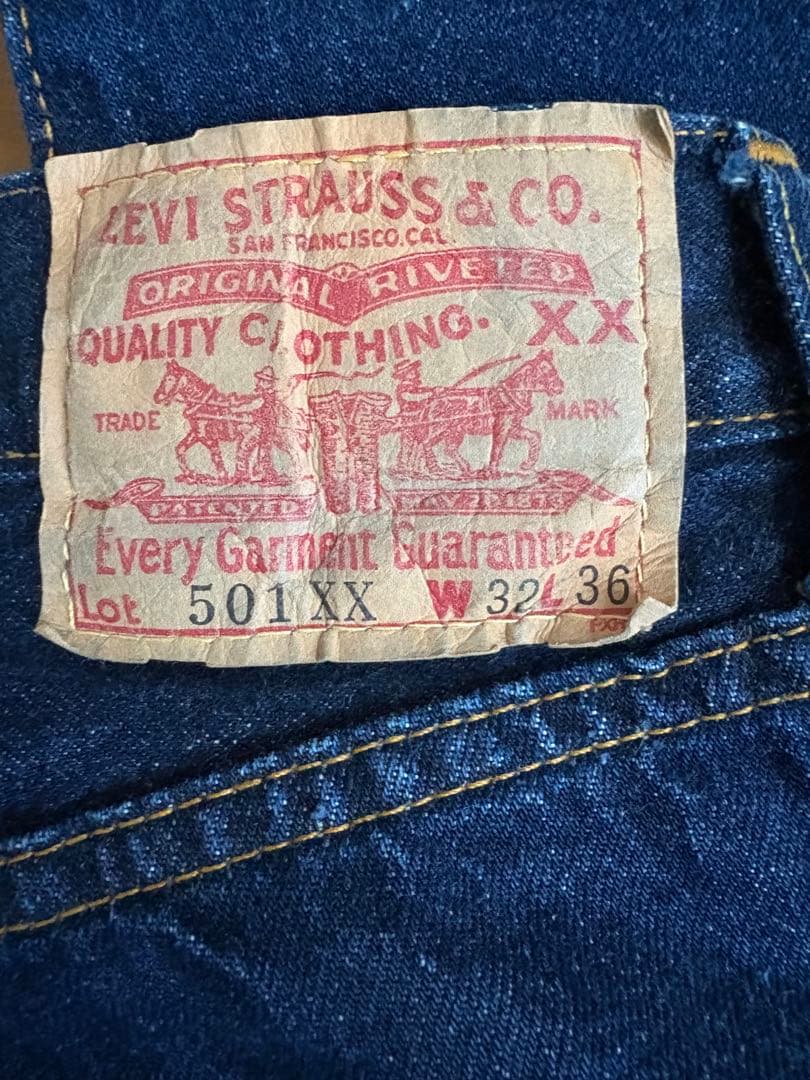 Levi's 501XX 1955 バレンシア製 ビッグE W32 濃紺