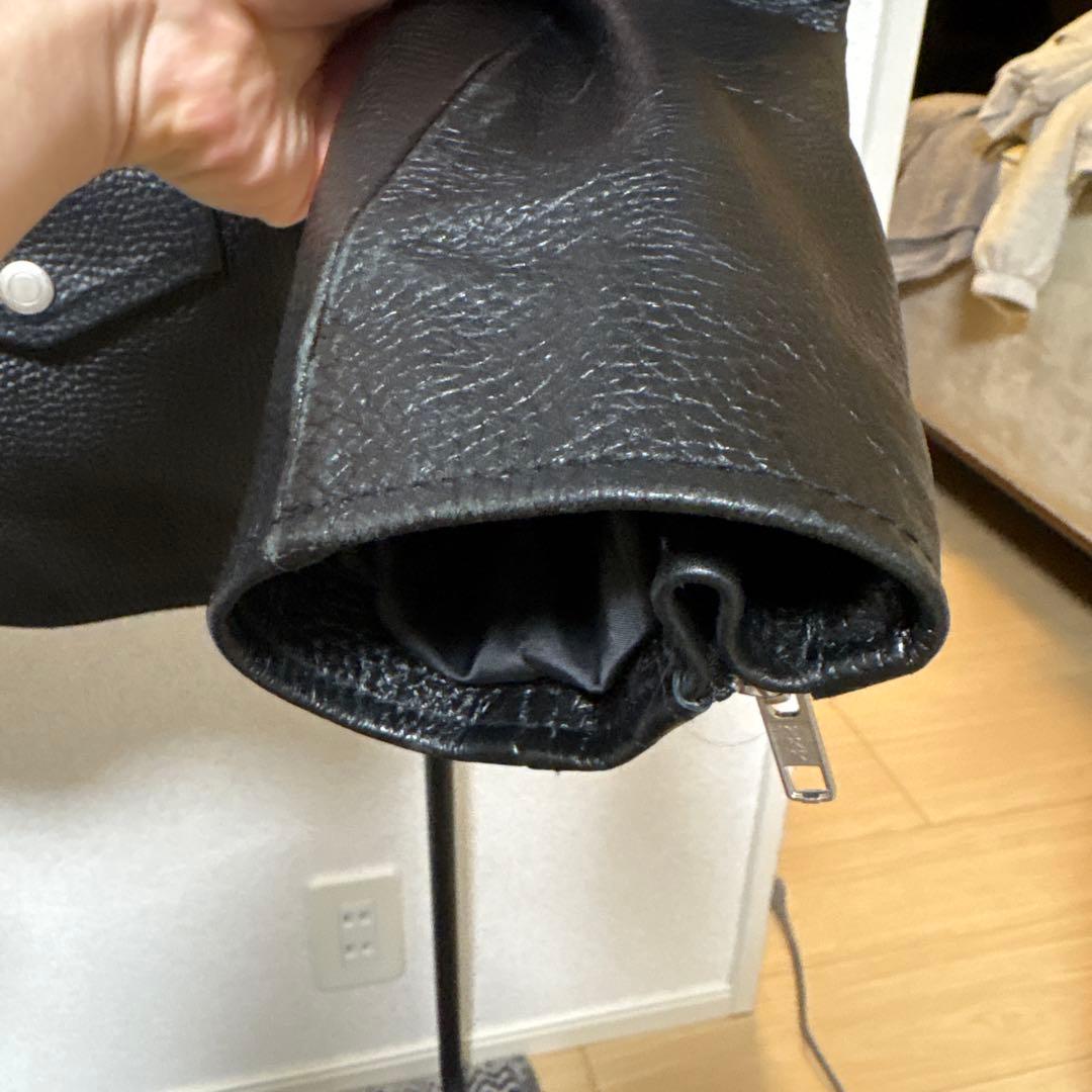 vivastudio 黒 レザー ライダースジャケット