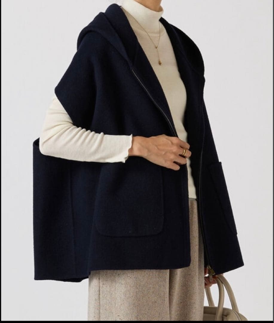 12/15出品終了‼️BEARDSLEY❣️希少リバーポンチョベスト¥68,200