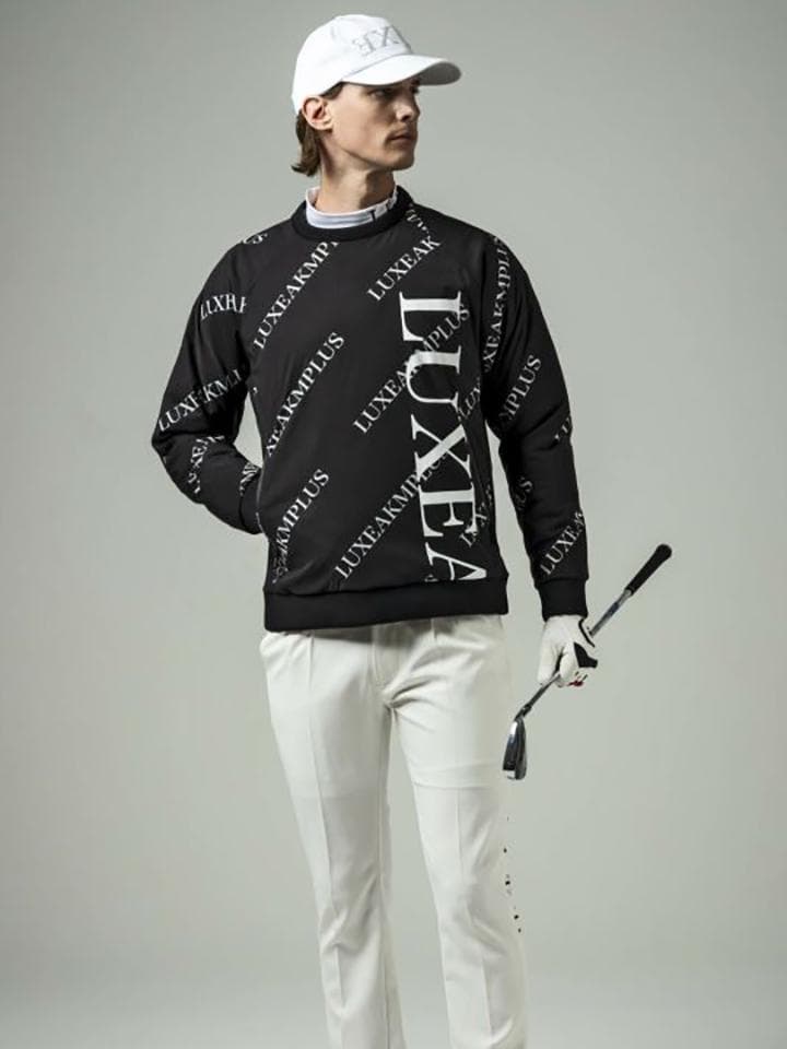 LUXEAKMPLUS 23AW バイカラー総柄中綿 スニードジャック ゴルフ