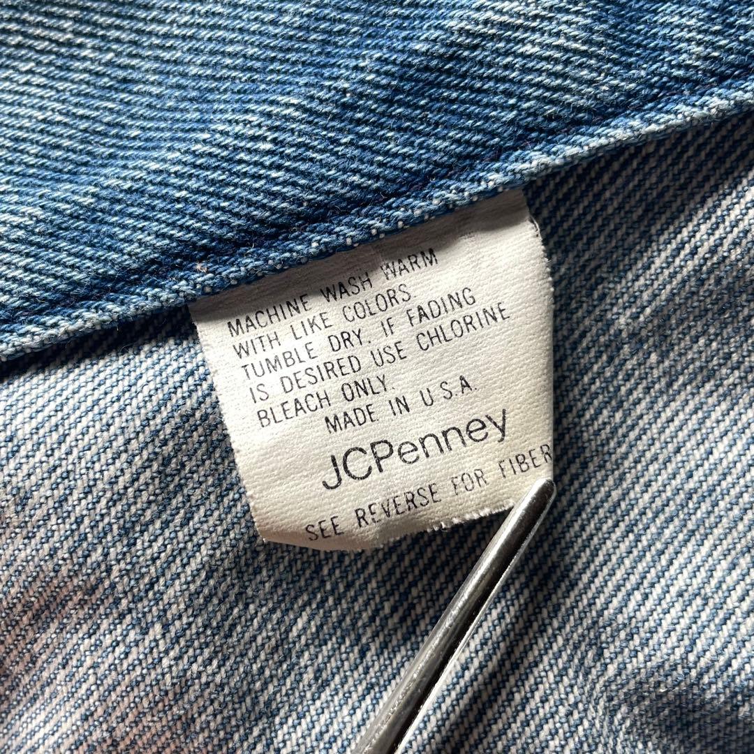 80s 90s USA製 JCPenney デニム トラッカージャケット 40