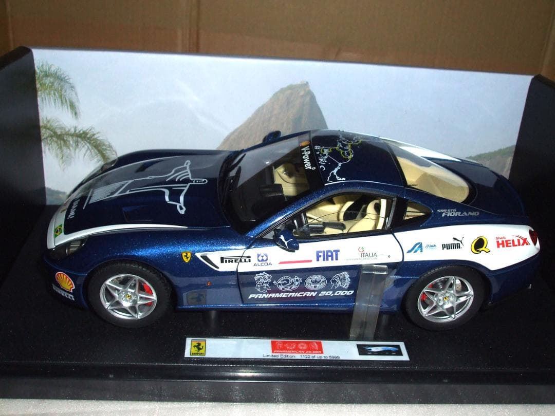 フェラーリ　５９９　ＧＴＢ　フィオラノ　ブルー　エリート　限定品　１／１８