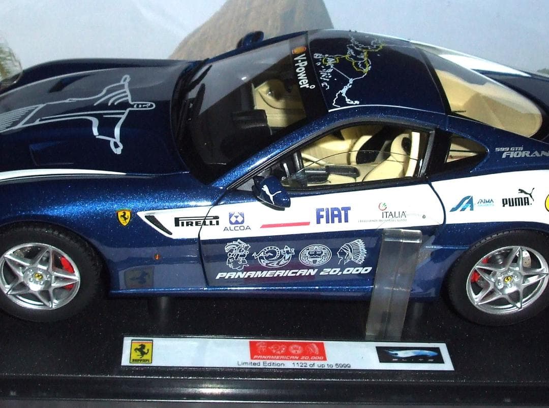 フェラーリ　５９９　ＧＴＢ　フィオラノ　ブルー　エリート　限定品　１／１８