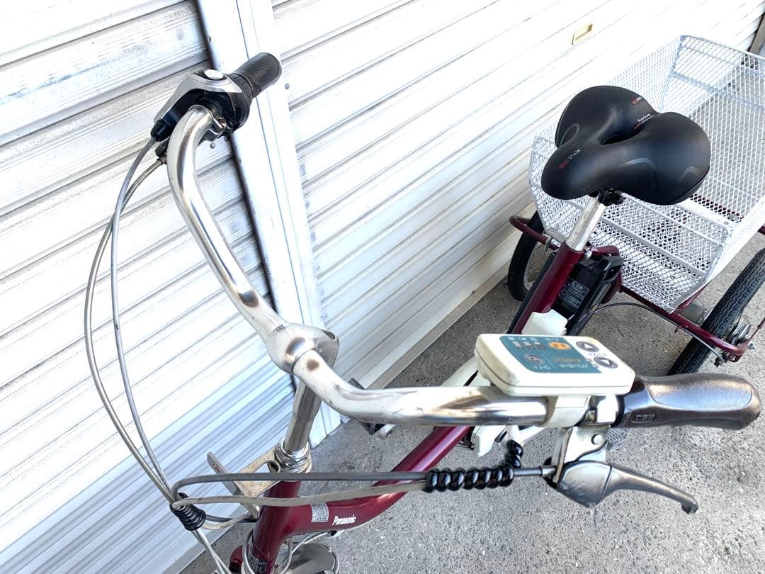 送料無料 Panasonic電動アシスト三輪自転車SHIMANO内3速動作確認済