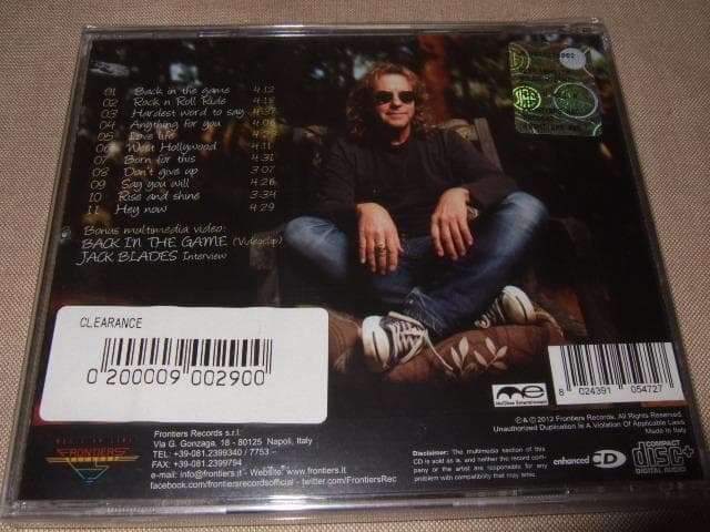 JACK BLADES,新品未開封,ジャック・ブレイズ,NIGHT RANGER