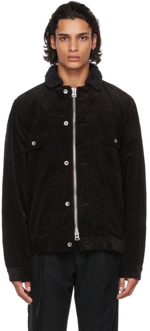Mash sacai サカイ 21AW コーデュロイ ジャケット ボア