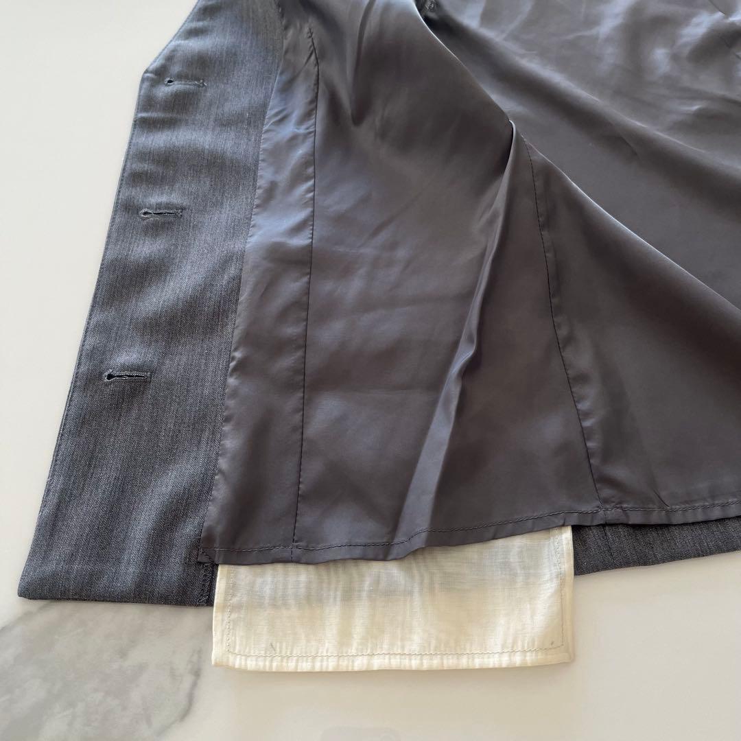 anuke カットオフツイルベスト　グレー　ジレ　トップス　ノースリーブ　36