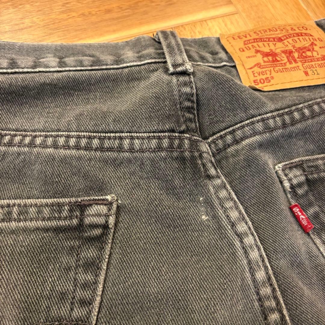 90s LEVI'S 505 ブラックデニム リーバイス 501 W31 後染