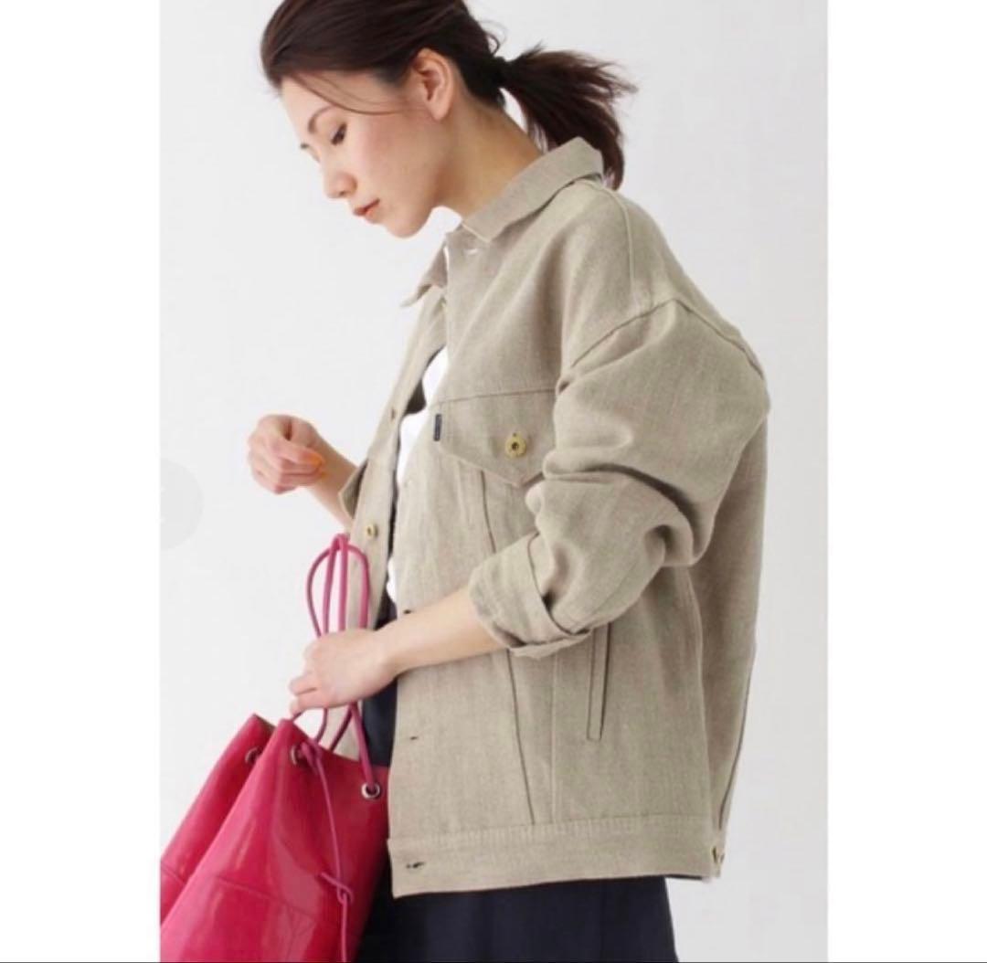 美品 MADISON BLUE BIG G JAC LINEN リネンジャケット