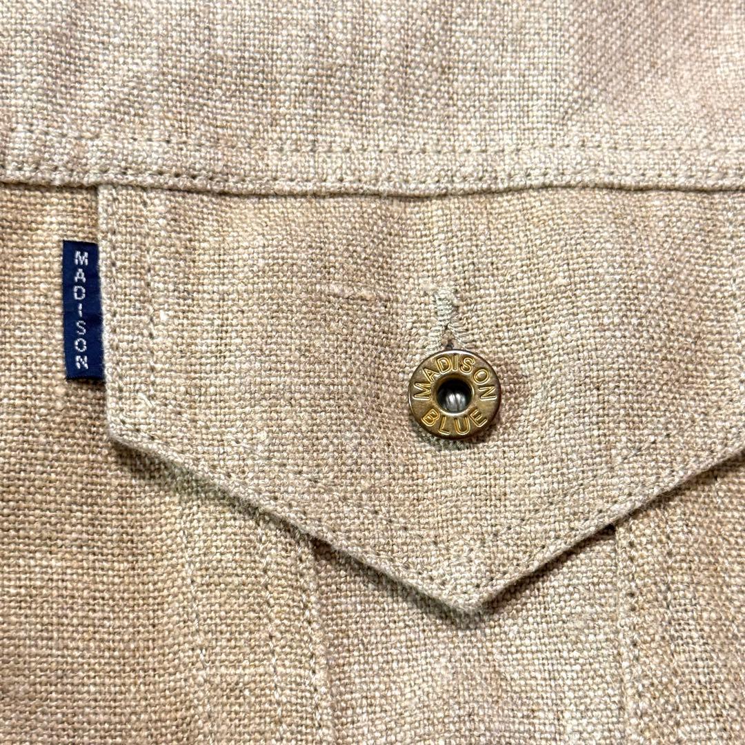 美品 MADISON BLUE BIG G JAC LINEN リネンジャケット