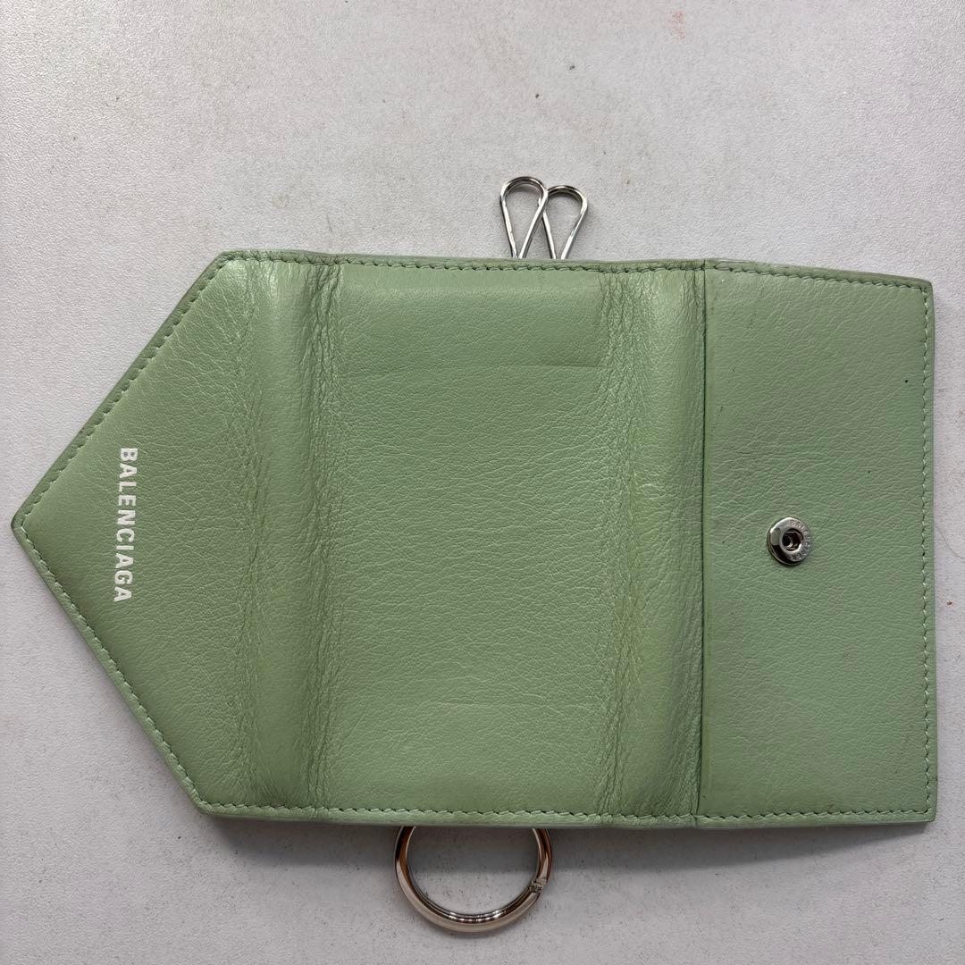 BALENCIAGA ライトグリーン キーケース