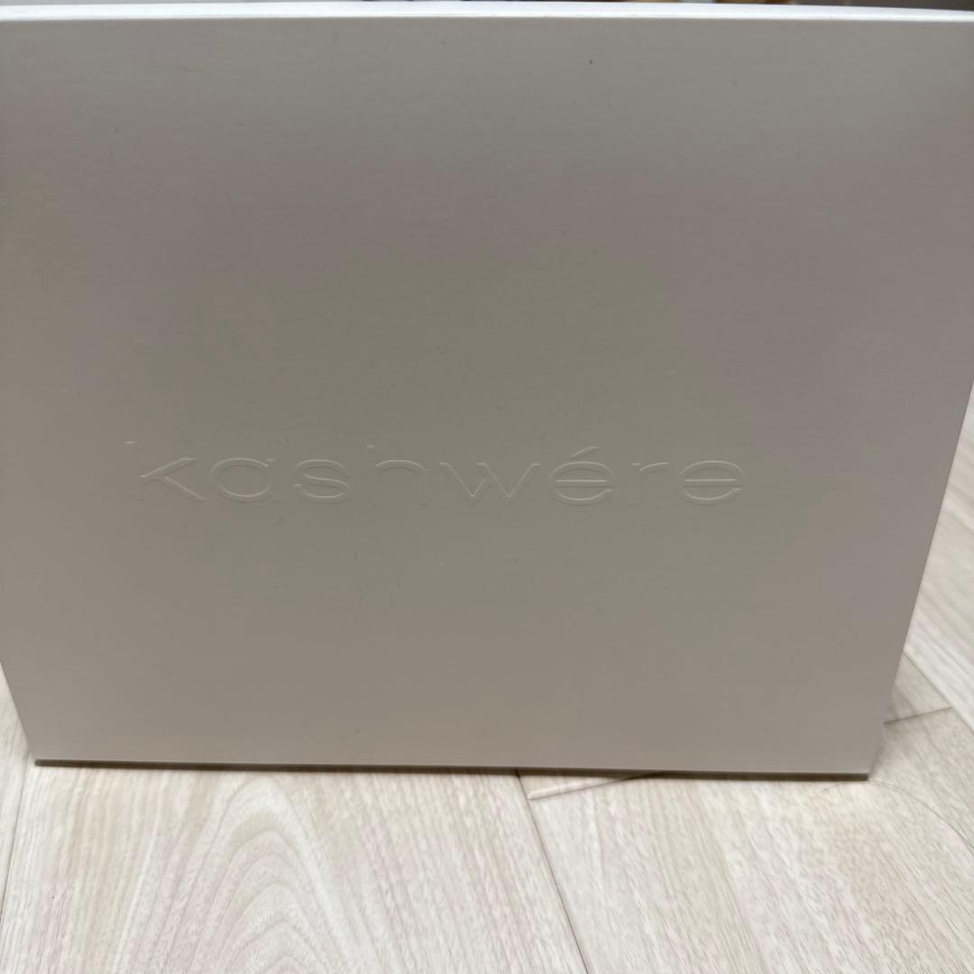 kashwere ブランケット　ピンク×ホワイト