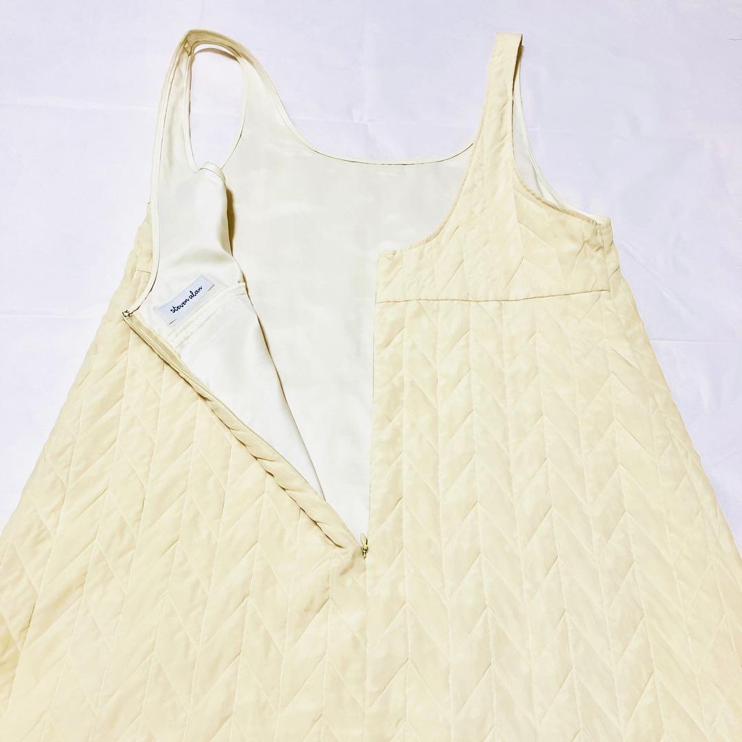 美品！steven alanシアー Aライン ワンピース ドレス　ヘリンボーン