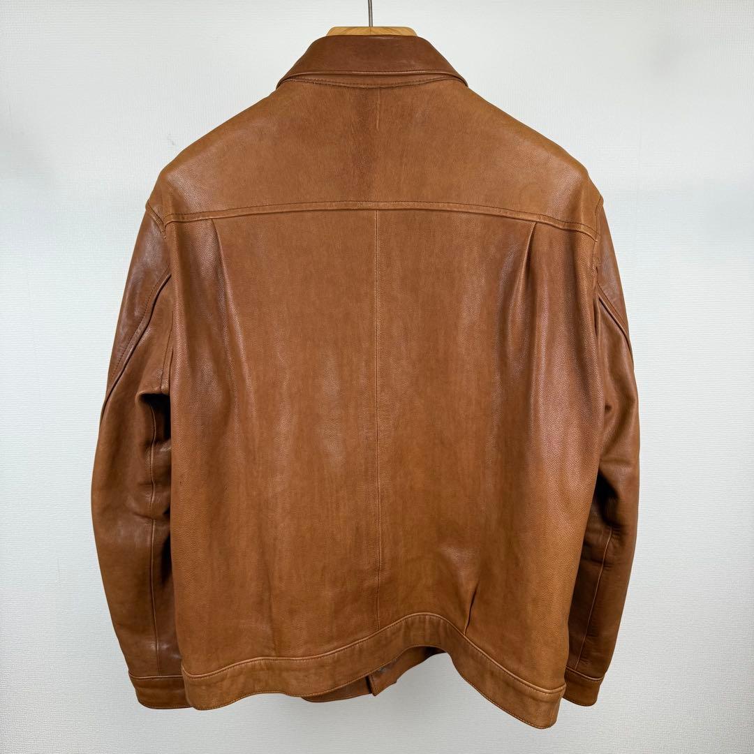 ブルーナボイン 17SS オークニージャンパー レザージャケット 山羊革