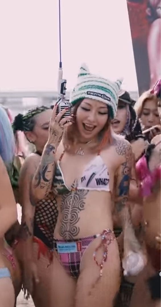 ゆるふわギャング　AKUMA KNIT CAP 猫耳ニット帽　NENE着用