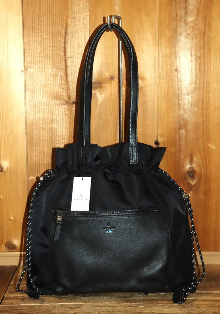 新品 LANVIN en Bleu トートバッグ ポワソン 定価2万900円 Ⓗ