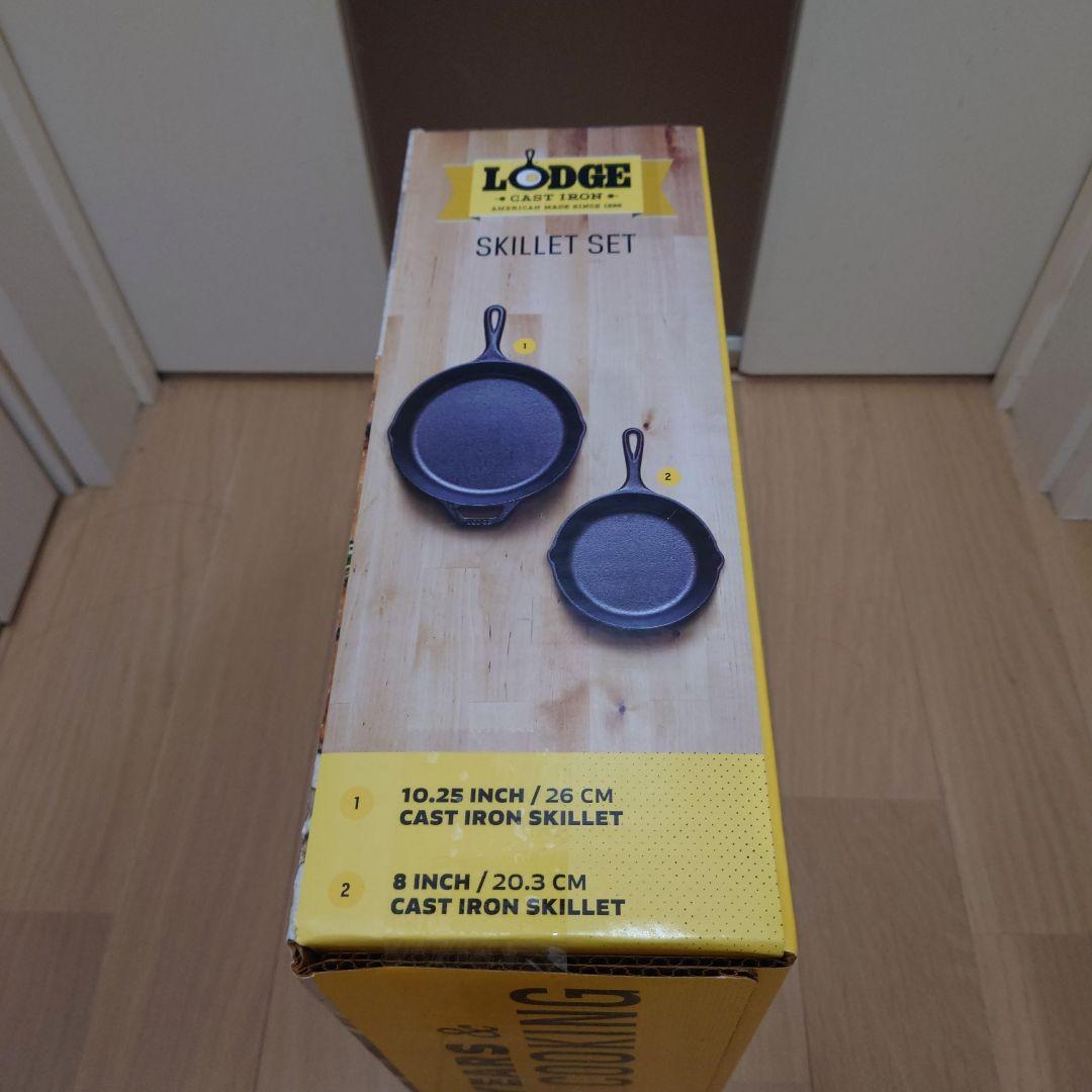 【未使用新品】LODGE ロッジ キャストアイロン スキレット 2個セット