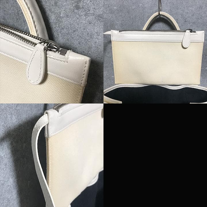 BALENCIAGA ハンドバッグ 339933 ネイビーカバス ポーチ付き