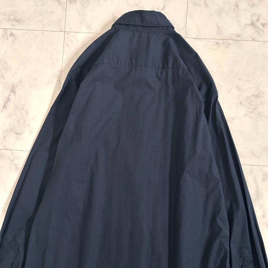 美品 マッキントッシュ フィロソフィー シャツワンピース ネイビー 36