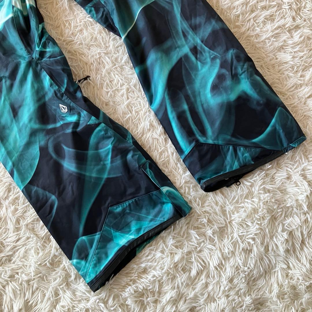 #14Q✨VOLCOM✨スキーウェア パンツ メンズ グリーン